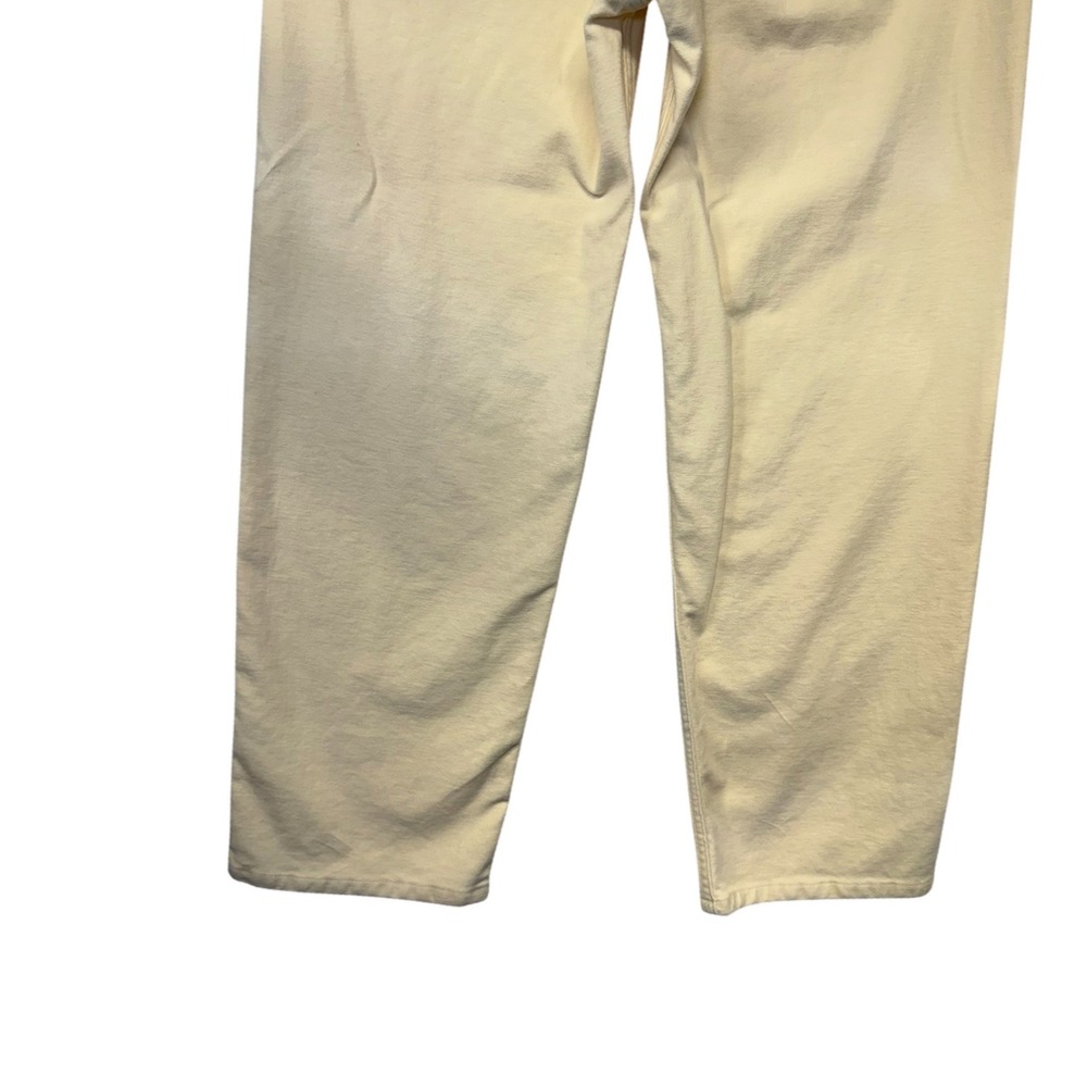 Everlane Organic Cotton Utility Pant Cream Ivory Straight Leg Size 12 High Rise - Picture 11 of 12